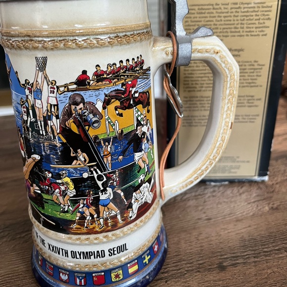 Anheuser Busch 1988 Olympic Summer Games Stein - Picture 2 of 9